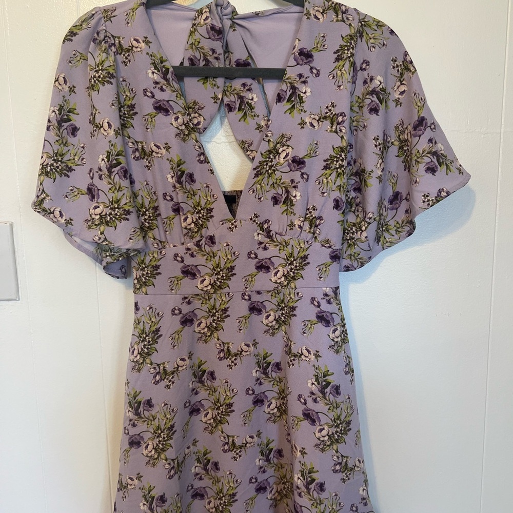 Floral Purple Dress